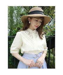 F i.n.t | フラワーレースコットンブラウス/F i.n.t(シャツ/ブラウス)