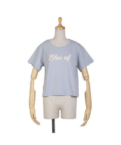 F i.n.t（フィント）の「スカラップカットワークロゴプリントT/F i.n.t（Tシャツ/カットソー・レディース・その他）」の3枚目の写真