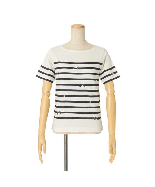 F i.n.t(フィント)の「リボンボーダープリントT/F i.n.t(Tシャツ/カットソー・レディース・その他)」の3枚目の写真