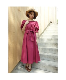 an another angelus | ローズ刺繍オフショルロングワンピース/an another angelus(ワンピース)