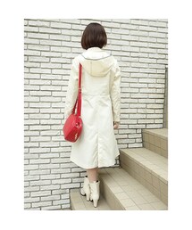 Marni レザートリミング ギンガムチェック レインコート Marni レザートリミング ギンガムチェック レインコート