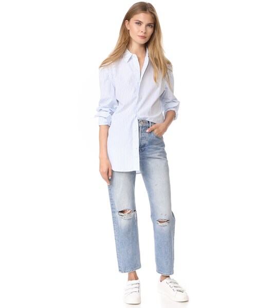 Frame（フレーム）の「FRAME Striped Shirt（トップス・レディース・Blue・XS/S/M/L）」の2枚目の写真