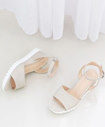 SOVOMALL | オープントゥウェッジサンダル(サンダル)