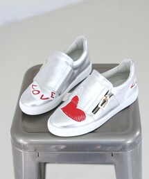 SOVOMALL | アシメペイントモチーフスリッポン(スニーカー)