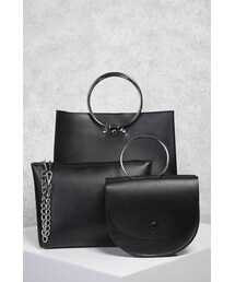 FOREVER 21 | FOREVER 21+ Faux Leather O-Ring Tote Set(トートバッグ)
