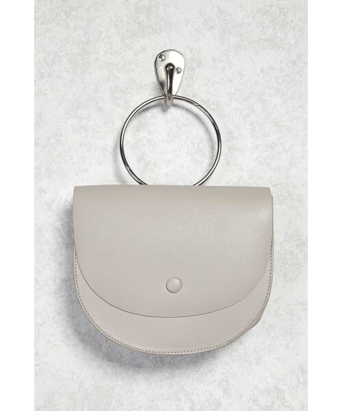 FOREVER 21(フォーエバー トゥエンティーワン)の「FOREVER 21+ Faux Leather O-Ring Tote Set(トートバッグ・レディース・Black/Gray・ONE SIZE)」の8枚目の写真