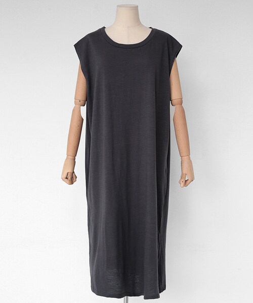 DHOLIC（ディーホリック）の「スリットヘムスリーブレスコットンワンピース（ワンピース・レディース・FERE/FREE）」の3枚目の写真