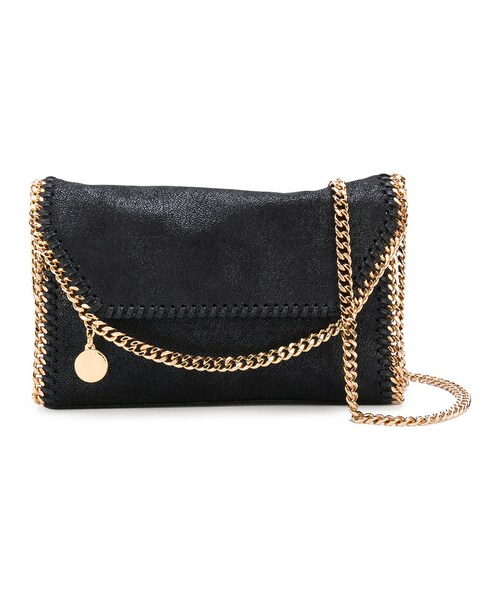 STELLA McCARTNEY(ステラマッカートニー)の「Stella McCartney - Falabella ショルダーバッグ ミニ - women - フェイクレザー/metal - ワンサイズ(ショルダーバッグ・レディース・ブラック・ワンサイズ)」の1枚目の写真