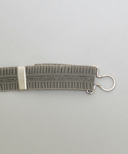 archives（アルシーヴ）の「フリルゴムベルト（ベルト・レディース・ブラック/グレー・MEDIUM）」の6枚目の写真