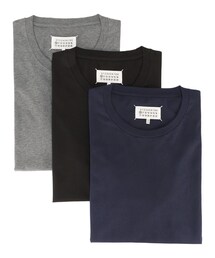 M新品 メゾン マルジェラ パッチディテール ロング Tシャツ メンズ ブラック Maison Margiela（旧Maison Martin Margiela） - M新品 メゾン