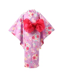 motherways | ガールズ桜金魚柄浴衣　ライラック 《motherways|マザウェイズ》(浴衣)