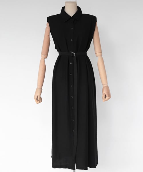 DHOLIC（ディーホリック）の「ベルトSETスリーブレスシャツワンピース（シャツワンピース・レディース・FREE）」の2枚目の写真