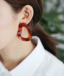 DHOLIC | アクリルフープモチーフピアス(ピアス（両耳用）)