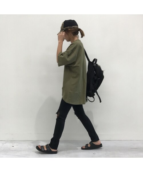 copine（コピン）の「★大好評再入荷★ヘムシルエットBIGスウェットTシャツ/チュニック（4color）【クリックポスト対象商品】（Tシャツ/カットソー・レディース・その他）」の6枚目の写真