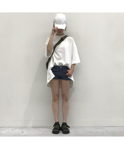 copine（コピン）の「★大好評再入荷★ヘムシルエットBIGスウェットTシャツ/チュニック（4color）【クリックポスト対象商品】（Tシャツ/カットソー・レディース・その他）」の12枚目の写真