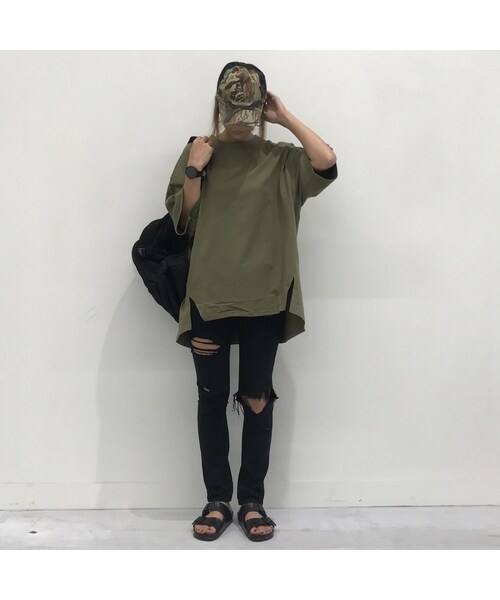 copine（コピン）の「★大好評再入荷★ヘムシルエットBIGスウェットTシャツ/チュニック（4color）【クリックポスト対象商品】（Tシャツ/カットソー・レディース・その他）」の5枚目の写真