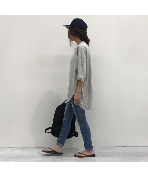 copine（コピン）の「★大好評再入荷★ヘムシルエットBIGスウェットTシャツ/チュニック（4color）【クリックポスト対象商品】（Tシャツ/カットソー・レディース・その他）」の10枚目の写真