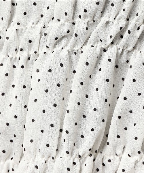 archives（アルシーヴ）の「シャーリングオフショルブラウス（シャツ/ブラウス・レディース・オフホワイト/ブラック・MEDIUM）」の10枚目の写真