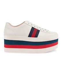 GUCCI | Gucci - プラットフォームスニーカー - women - レザー - 37.5(スニーカー)