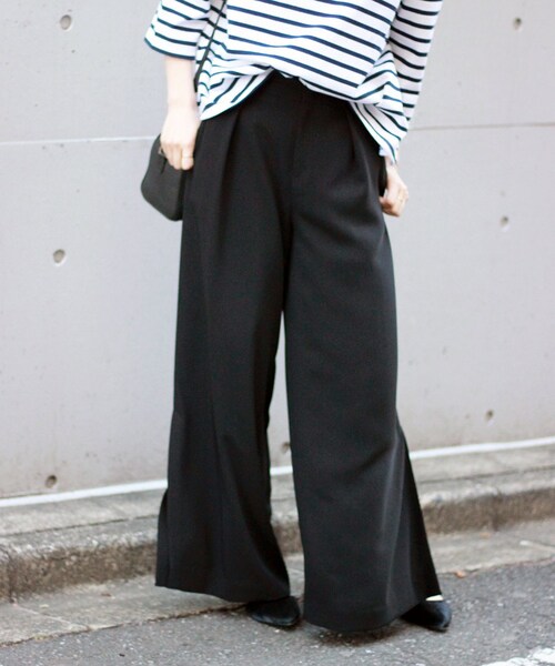 Spick and Spanスピックアンドスパン ベイカーパンツ ブラック38