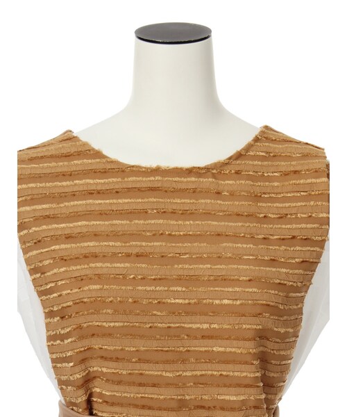 ELENDEEK（エレンディーク）の「RUSTIC MIX BLOUSE（トップス・レディース・ホワイト/アイボリー/キャメル・F）」の18枚目の写真