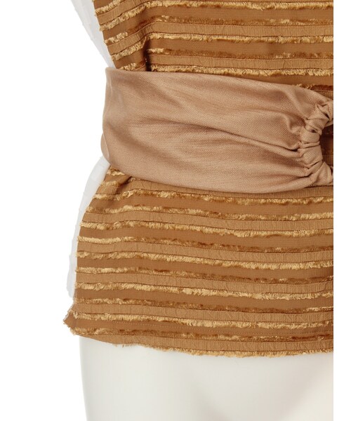 ELENDEEK（エレンディーク）の「RUSTIC MIX BLOUSE（トップス・レディース・ホワイト/アイボリー/キャメル・F）」の20枚目の写真