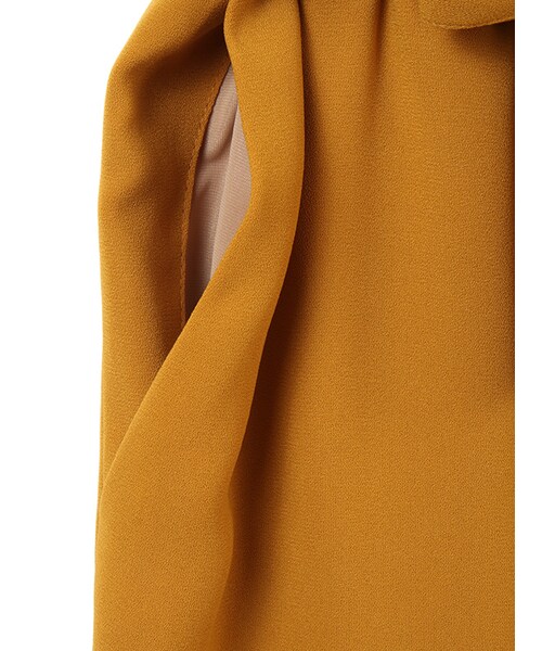 31 Sons de mode（トランテアン　ソン　ドゥ　モード）の「ウエストリボンテーパードパンツ（パンツ・レディース・モデル身長:163cm/マスタードイエロー/ピンク/ブラック・36/38）」の9枚目の写真