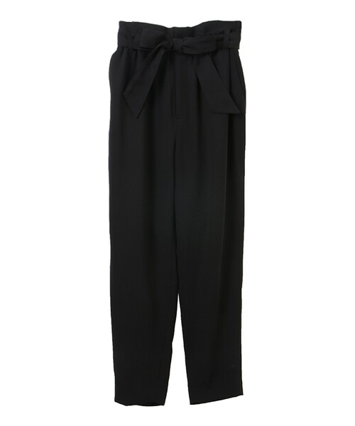 31 Sons de mode（トランテアン　ソン　ドゥ　モード）の「ウエストリボンテーパードパンツ（パンツ・レディース・モデル身長:163cm/マスタードイエロー/ピンク/ブラック・36/38）」の2枚目の写真