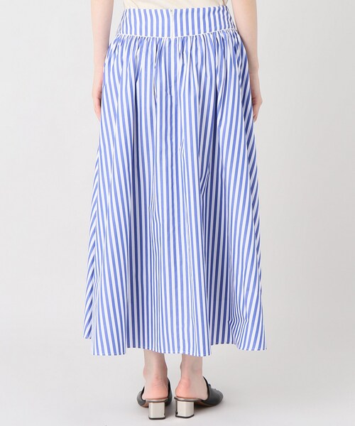 IENA（イエナ）の「BLUEストライプボリュームスカート◇（）」 - WEAR 