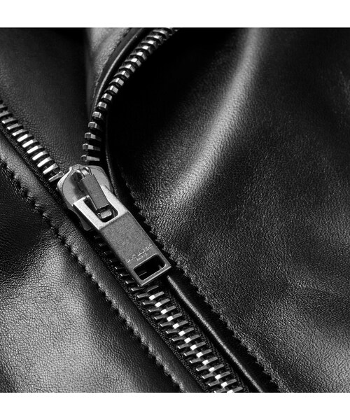 Saint Laurent（サンローラン）の「Saint Laurent Leather Biker Jacket（ライダースジャケット・メンズ・Black・IT46/IT48/IT50/IT52/IT54）」の2枚目の写真
