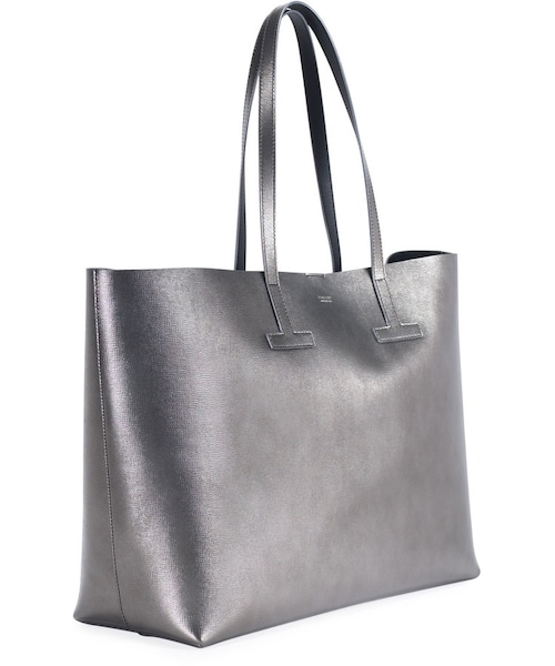 TOM FORD トムフォード T トート トートバッグ グレー レザー