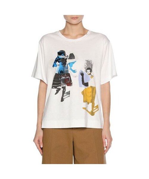 MARNI Tシャツ　Spin ランウェイ着用 マルニ Tシャツ WHIRLプリント[品番：AXEB0028287]｜AXES