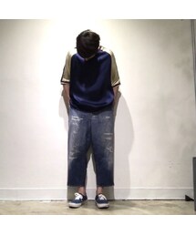 vote make new clothes サテン カットソー　Sサイズ VOTE MAKE NEW CLOTHES（ボートメイクニュークローズ）の
