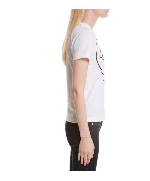 COMME des GARCONS（コムデギャルソン）の「Women's Comme Des Garcons Play Outline Heart Tee（Tシャツ/カットソー・レディース・White・Large/Medium/Small/X-Small）」の4枚目の写真