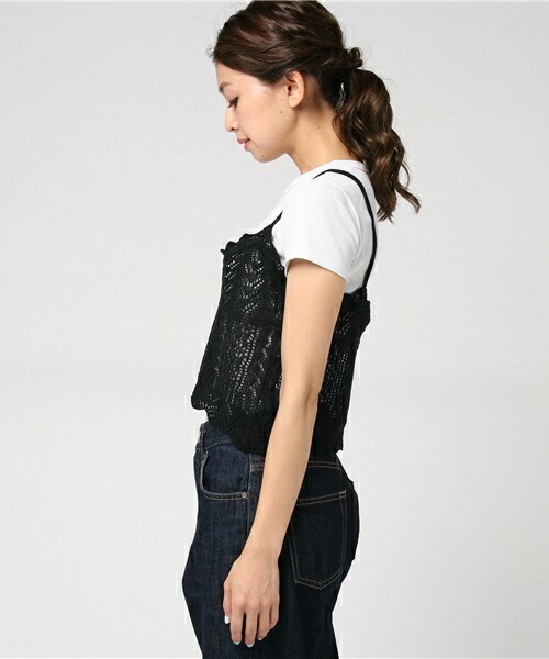 archives（アルシーヴ）の「スカシキャミ（ニット/セーター・レディース・ブラック/グレー/ピンク系その他・MEDIUM）」の5枚目の写真