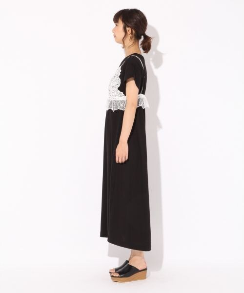 LOWRYS FARM（ローリーズファーム）の「レースビスチェツキワンピース
