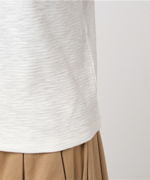 archives（アルシーヴ）の「袖レースＴシャツ（Tシャツ/カットソー・レディース・オフホワイト/ブラック/ブルー・MEDIUM）」の9枚目の写真