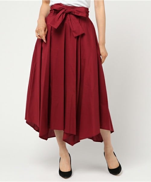 archives（アルシーヴ）の「アシメボリュームスカート（スカート・レディース・ブラウン/ベージュ/レッド系その他・MEDIUM）」の3枚目の写真