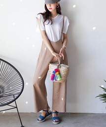 DHOLIC | ダブルストラップワイドオールインワン(つなぎ/オールインワン)