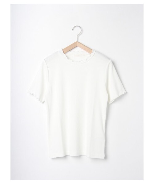 ehka sopo（エヘカソポ）の「テレコ半袖インナー（トップス・オフホワイト/グレー/ブラック・M）」の6枚目の写真