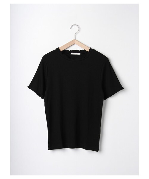 ehka sopo（エヘカソポ）の「テレコ半袖インナー（トップス・オフホワイト/グレー/ブラック・M）」の8枚目の写真