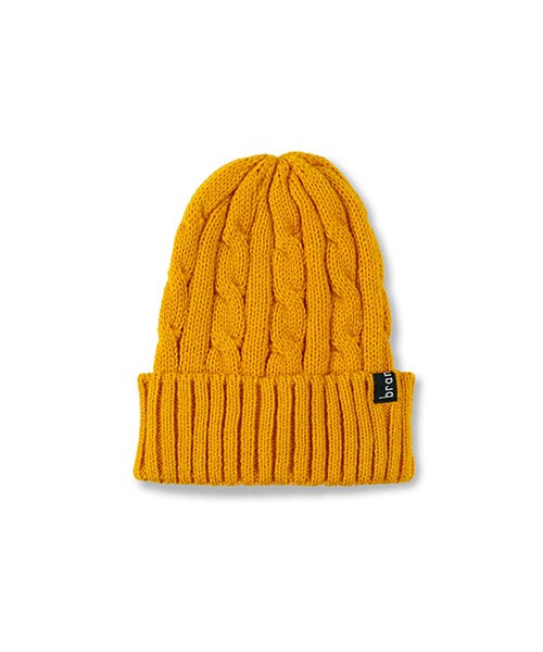 BRANSHES（ブランシェス）の「シンプルニットワッチ（ニットキャップ/ビーニー・キッズ・ホワイト/イエロー/ネイビーブルー/レッド/カーキ/グレー/ブラック・S～L）」の6枚目の写真