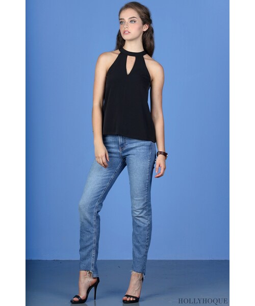 Hollyhoque(ホーリーホキュー)の「Dally Keyhole Top Black(その他・レディース・other・S/M)」の4枚目の写真