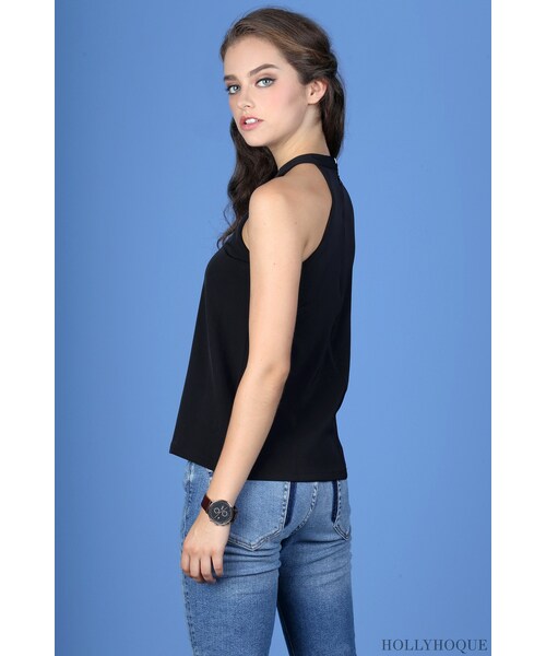 Hollyhoque(ホーリーホキュー)の「Dally Keyhole Top Black(その他・レディース・other・S/M)」の3枚目の写真