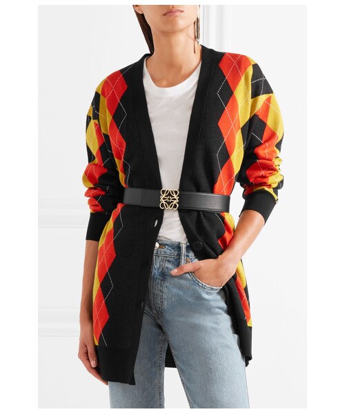 LOEWE(ロエベ)の「Loewe - Anagram Reversible Leather Waist Belt - Black(ベルト・レディース・Black・75)」の4枚目の写真