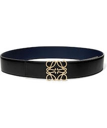 LOEWE | Loewe - Anagram Reversible Leather Waist Belt - Black(ベルト)