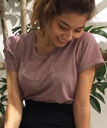 GAP | ストライプクルーネックTシャツ(Tシャツ/カットソー)