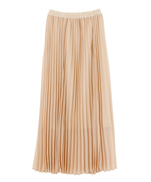 LAGUNAMOON(ラグナムーン)の「シアープリーツマキシスカート(スカート・レディース・ホワイト/ブラック/ベージュ・S/M)」の10枚目の写真