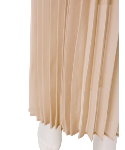 LAGUNAMOON(ラグナムーン)の「シアープリーツマキシスカート(スカート・レディース・ホワイト/ブラック/ベージュ・S/M)」の9枚目の写真