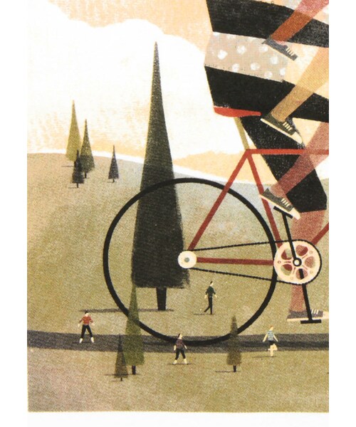 Design Tshirts Store graniph（デザイン　ティーシャツ　ストア　グラニフ）の「バイク (キース ネグレー)（トップス・ホワイト・SS/S/M/L）」の3枚目の写真